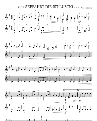 eine SEEFAHRT DIE IST LUSTIG . . . (Version 2) preview