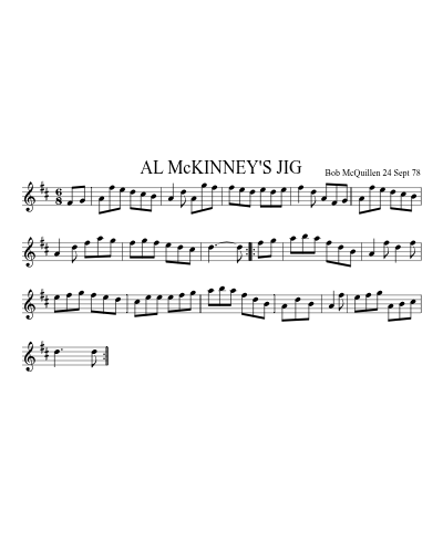 AL McKINNEY'S JIG preview