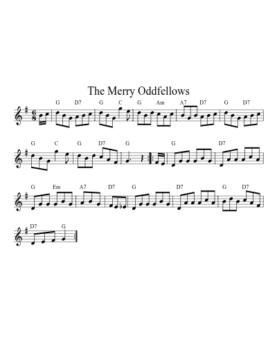 The Merry Oddfellows (Version 2)
