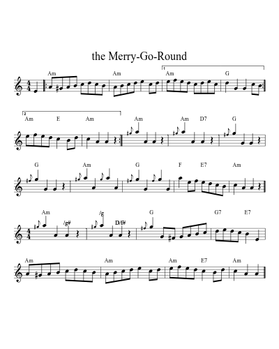 the Merry-Go-Round (Version 5)