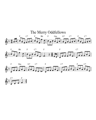 The Merry Oddfellows (Version 3)