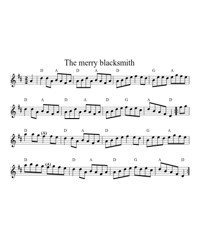 The Merry Blacksmith (Version 6)