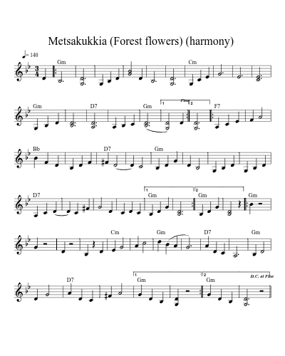 Metsakukkia  (Forest flowers) (harmony)