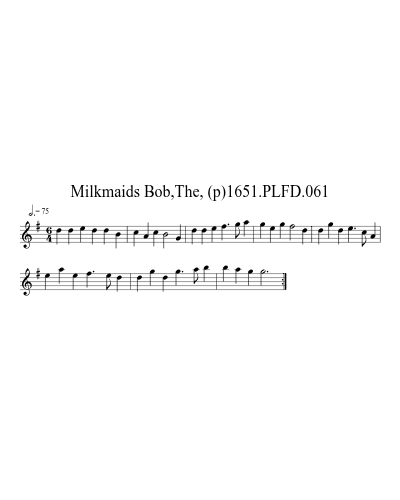 Milkmaids Bob,The, (p)1651.PLFD.061