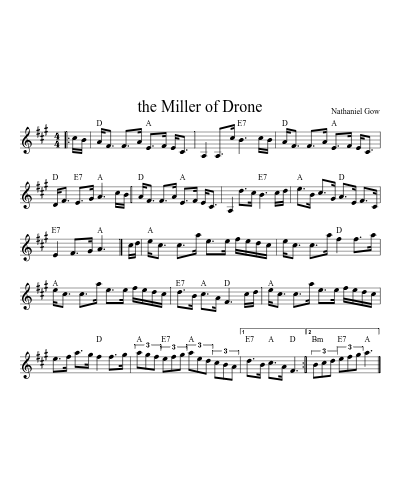 The Miller of Drone (Version 3) sheet music preview