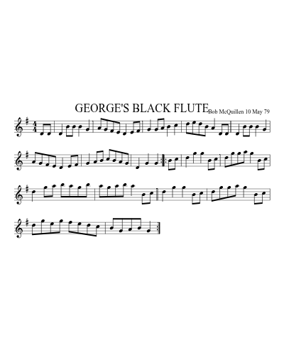 GEORGE'S BLACK FLUTE preview