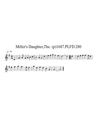 Miller's Daughter,The. (p)1687.PLFD.280