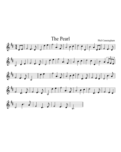 The Pearl sheet music preview