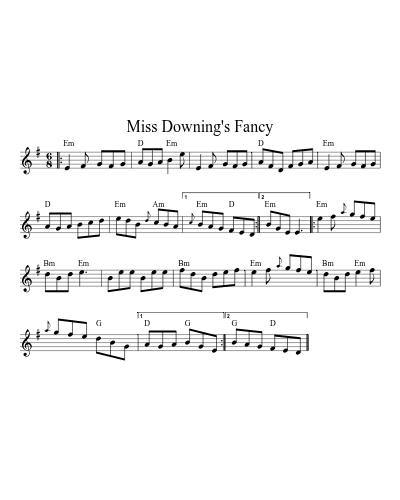 Miss Downing's Fancy (Version 2)