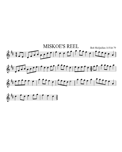 MISKOE'S REEL