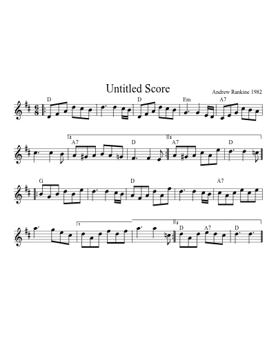 Miss Johnstone Of Dumfries (Version 2) sheet music preview