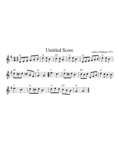 Miss Johnstone Of Dumfries (Version 3) sheet music preview