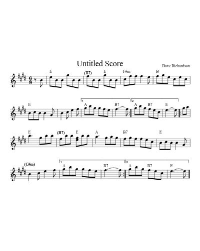 Miss Johnstone Of Dumfries (Version 4) sheet music preview