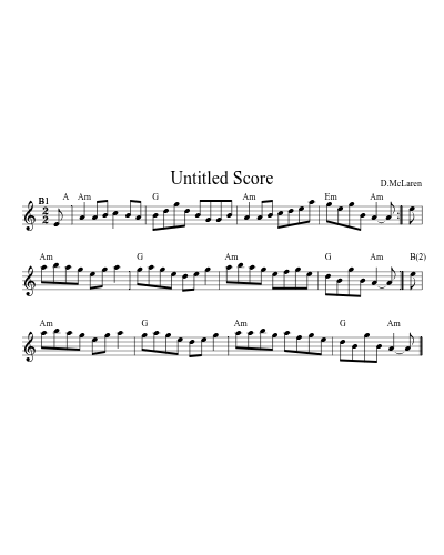 Miss Nora Kindness1 (Version 3) sheet music preview