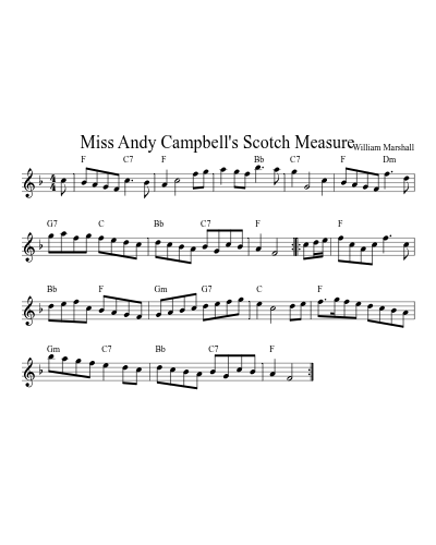 Miss Andy Campbell's Scotch Measure (Version 8)