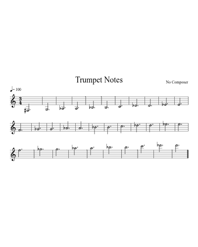Trumpet Notes preview