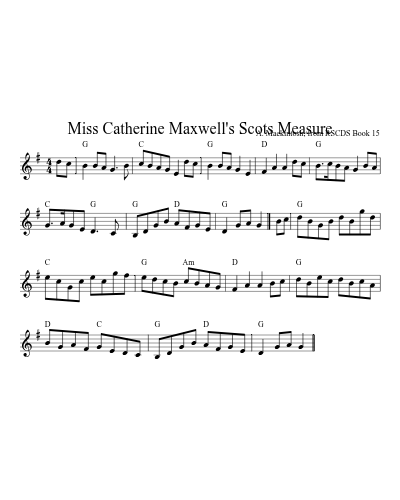 Miss Catherine Maxwell's Scots Measure preview