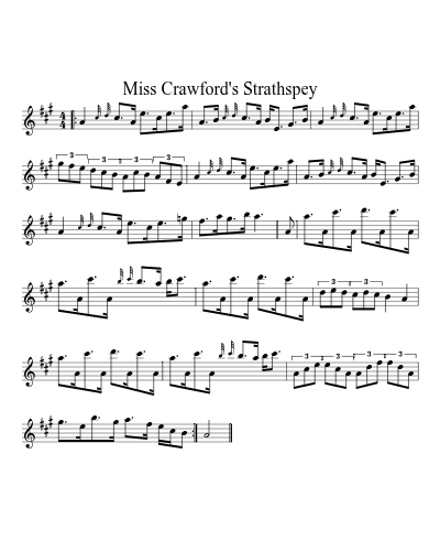 Miss Crawford's Strathspey (Version 3)
