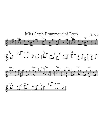 Miss Sarah Drummond of Perth (Version 2)