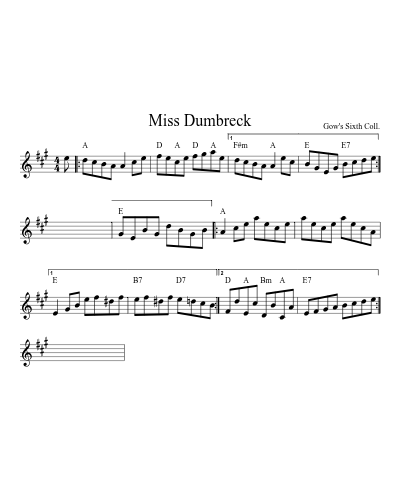 Miss Dumbreck (Version 2) preview