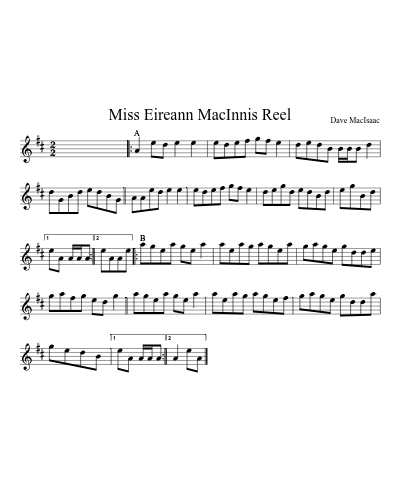 Miss Eireann MacInnis Reel