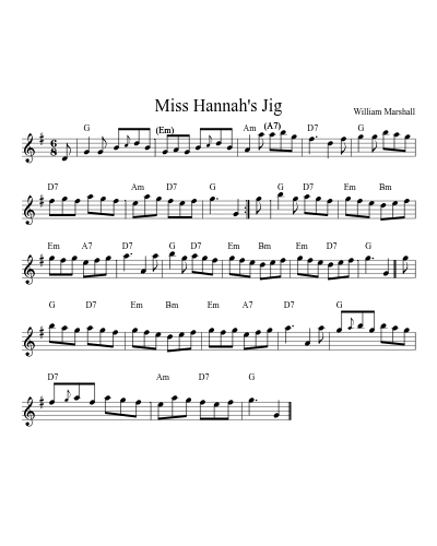 Miss Hannah's Jig preview