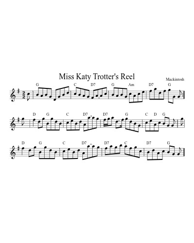 Miss Katy Trotter's Reel (Version 2) preview