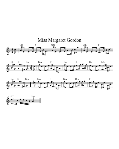 Miss Margaret Gordon (Version 2)
