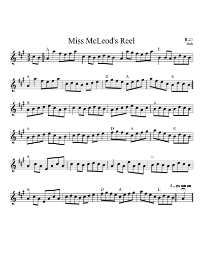 Miss McLeod's Reel (Version 8)