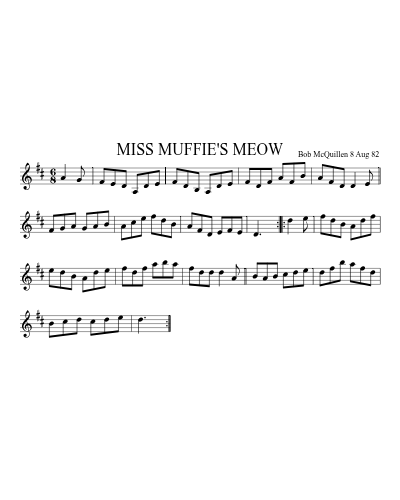 MISS MUFFIE'S MEOW (Version 2)