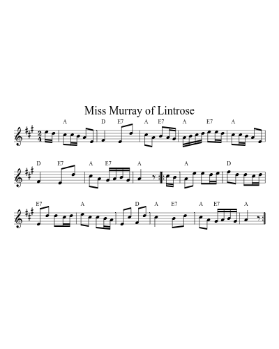 Miss Murray Of Lintrose (Version 4)
