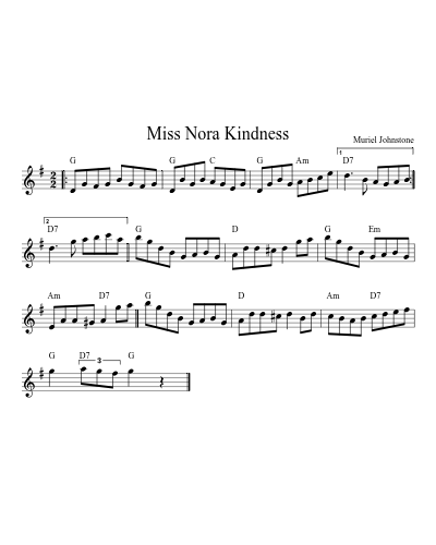 Miss Nora Kindness (Version 5)