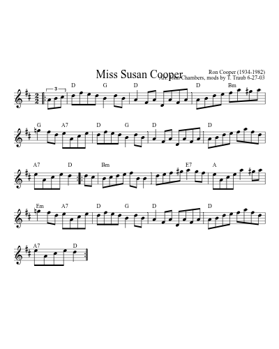 Miss Susan Cooper (Version 12)