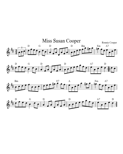 Miss Susan Cooper (Version 13)