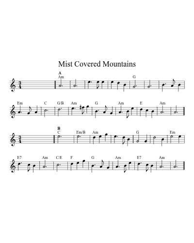 Mist covered mountains (Version 2) preview