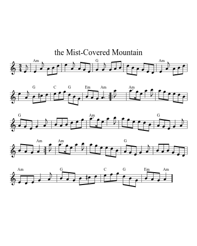 the Mist-Covered Mountain (Version 6)