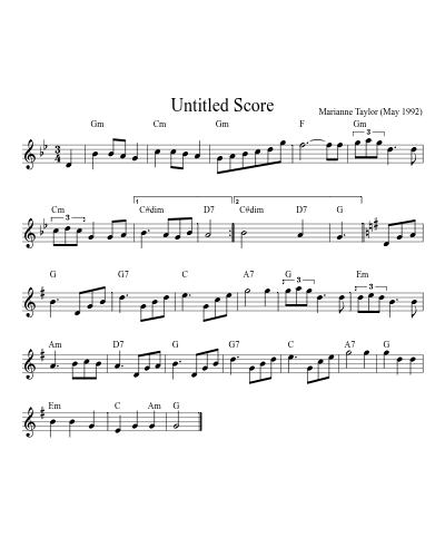 Mist on the Mountain (Version 5) sheet music preview