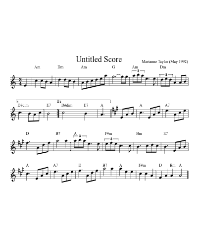 Mist on the Mountain (Version 6) sheet music preview