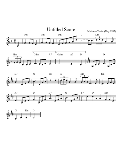 Mist on the Mountain (Version 7) sheet music preview