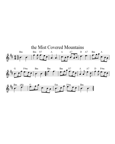 the Mist Covered Mountains (Version 4)