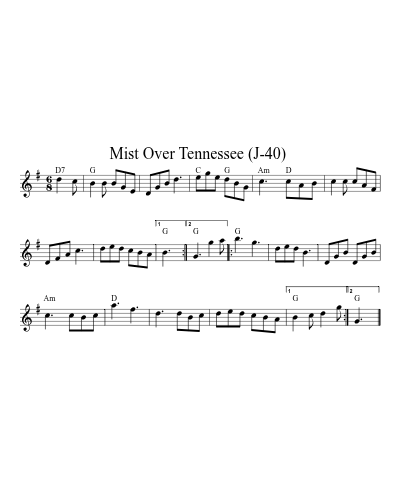 Mist Over Tennessee  (J-40) (Version 2) preview