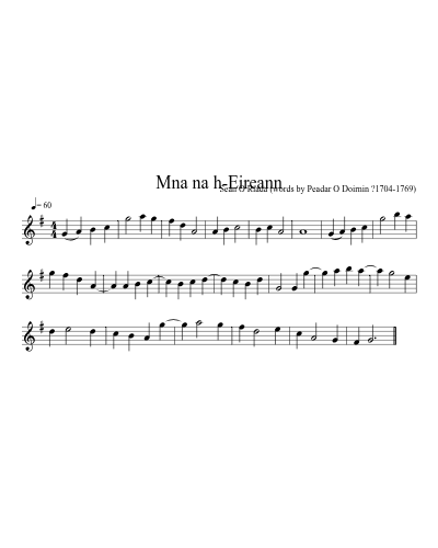 Mna na h-Eireann (Version 2)