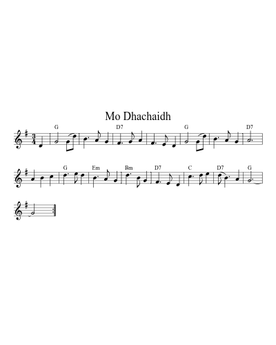 Mo Dhachaidh (Version 2)