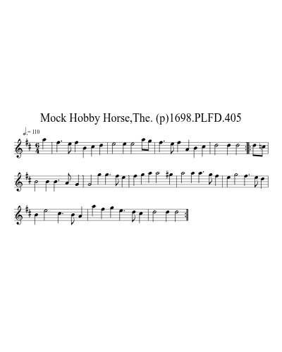 Mock Hobby Horse,The. (p)1698.PLFD.405