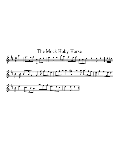 The Mock Hoby-Horse sheet music preview