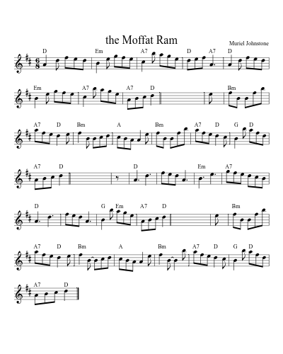the Moffat Ram (Version 2) sheet music preview