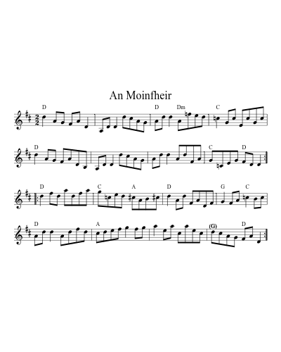 An Moinfheir (Version 2)