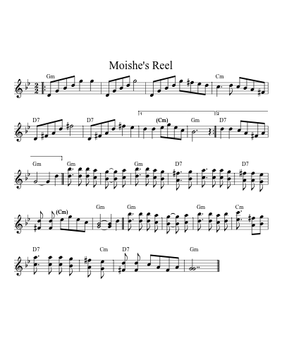 Moishe's Reel (Version 2)