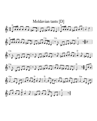 Moldavian tants [D] (Version 3)