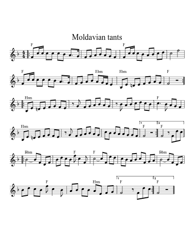 Moldavian tants